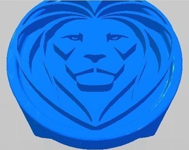 royal ring - lion head pinshape 3d-design 3d print model - Mito3D