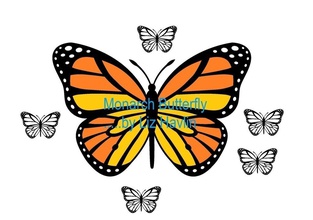 borboleta monarca pinshape 3d design 3d print model - Mito3D