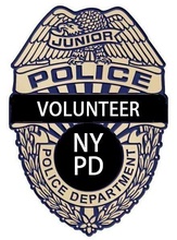 nypd junior volunteer police badge pinshape 3d-design 3d print model - Mito3D