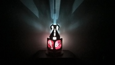 lámpara cobre pinshape diseño electrónica concurso japonais eclairage lampe 3d print model - Mito3D