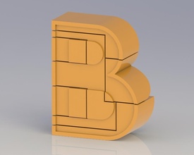 alfabeto robot pinshape disegno 3d 3d print model - Mito3D