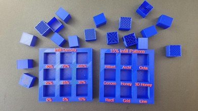ekran desen dolgu yoğunluğu pinshape tepsi örnek yoğunluk 3d print model - Mito3D