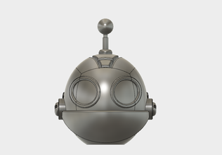 clank head keychain pinshape within-reach-3d-design-challenge-18-and-over ratchet-and-clank 3d print model - Mito3D