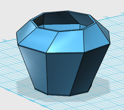 popcorn bowl pinshape bowl-popcorn 3d print model - Mito3D