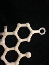 thc molecule necklace pinshape 3d-design 3d print model - Mito3D