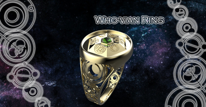 vian anello pinshape doctor who ring 3d print model - Mito3D
