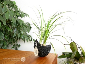 gelişen kapsül ekici pinshape voronoi bitkiler bitki pflanzentopf pflanzen hediye geschenkidee çiçekler çiçek dekorasyon dekor blumen sanat 3d vazo saksı tasarım 3d print model - Mito3D