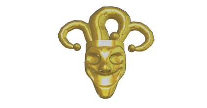 joker head logo pinshape kafa 3d print model - Mito3D