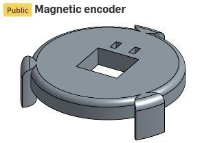 encoder magnetico nidec motore brushless pinshape disegno 3d 3d print model - Mito3D