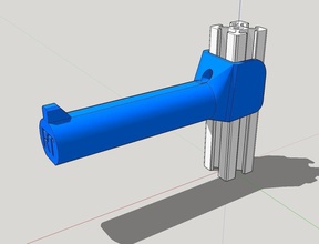 spool holder 2020 extrusion pinshape 3d-design 3d print model - Mito3D