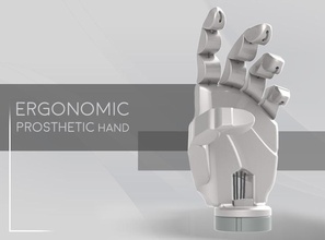 ergonomico mano protesica pinshape all'interno reach 3d design sfida 18 anni 3d print model - Mito3D
