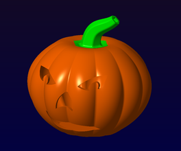 pumpkin face pinshape 3d print model - Mito3D