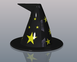 witches hat pinshape halloween 3d print model - Mito3D