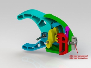 manico + pinshape all'interno reach 3d design sfida 18 anni 3d print model - Mito3D