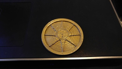dark souls soleil médaille pinshape Conception 3d 3d print model - Mito3D