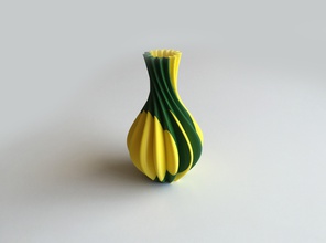 starelt vase double extrusion 2 couleur pinshape temps chauffe Impression 3d L'impression bi matière buse 3d print model - Mito3D