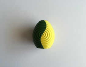 ondulación jarrón doble extrusión 2 color pinshape vueltas impresión 3d materiales boquilla colores 3d print model - Mito3D