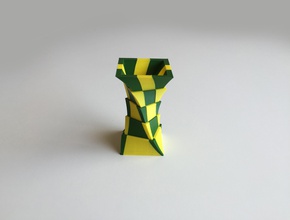 2 Farb box vase dual extrusion pinshape Runden 3d drucken Farbe material Düse 3d print model - Mito3D