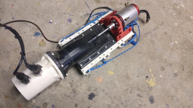 bomba chorro agua pinshape axial jet paseos bote rc 3d print model - Mito3D