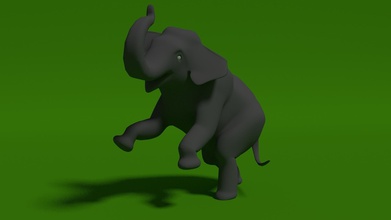 elefante tailandês pinshape modelo 3d mamal animais 3d print model - Mito3D