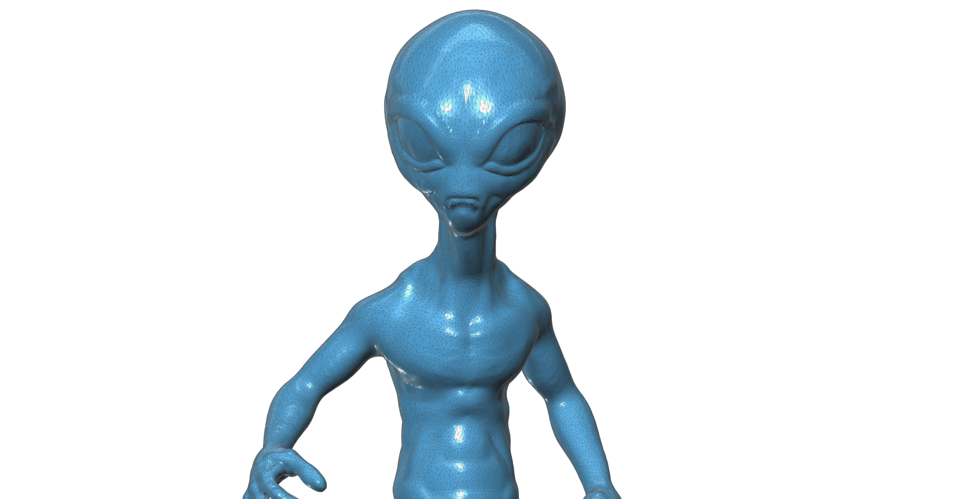 alien paul pinshape Spielzeug Figur Erde Raum 3D print model - Mito3D