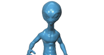 alien paolo pinshape giocattolo figurina terra spazio 3d print model - Mito3D