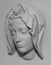 Michelangelos piet Maria pinshape christian religiöse classic Kunst mary michelangelo pieta 3d print model - Mito3D