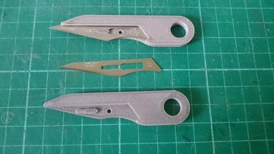 no4 fitment scalpel blade mini handle pinshape 3d-design 3d print model - Mito3D