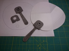 japanese hand fan clip assemble handle great demo gift pinshape 3d-design 3d print model - Mito3D