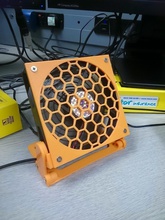 mini bureau mur ventilateur cliquet angle pinshape Conception 3d 3d print model - Mito3D