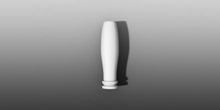 empuñadura estándar 8 mm tornillo varilla pinshape mano herramienta 3d print model - Mito3D
