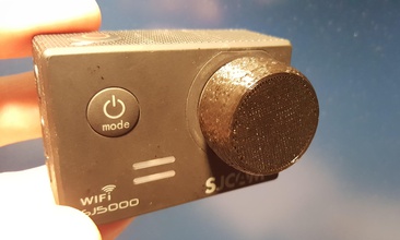 l'objectif pac sj cam caméra pinshape lentille capuchon protecteur objectif couverture appareil photo cap sjcam sj5000 3d print model - Mito3D