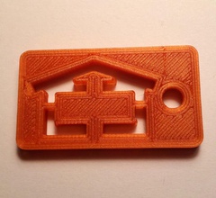 garage garden house keychain pinshape 3d-design 3d print model - Mito3D