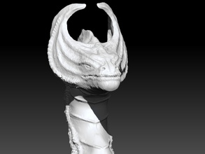 dragon head pinshape character-modeling-contest monster designer creature dragon- 3d print model - Mito3D