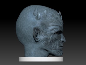 rei jogo cabeça tronos pinshape gameofthrones design criatura nightking 3d print model - Mito3D