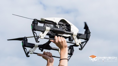 dji inspire 1 handles pinshape dji-inspire-one quadcopter dji-inspire drone 3d print model - Mito3D