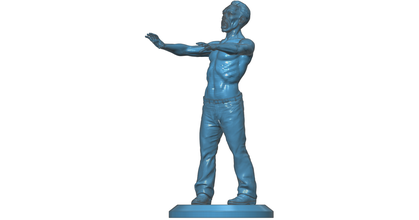 zombi pinshape yürüyen ölü yürüyüş heykelcik şekil oyuncaklar yaşayan 3d print model - Mito3D