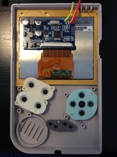 game boy ekran çerçevesi pinshape tasarım elektronik yarışma pi sıfır oyun çocuğu 3d print model - Mito3D