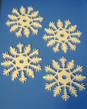 snowflake decoration drinks coaster pinshape 3d-design 3d print model - Mito3D
