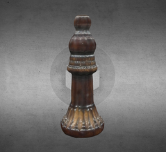 chesspiece - bishop pinshape chess-piece chess cre83d 3d print model - Mito3D