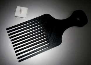hair pick pinshape 3d-design 3d print model - Mito3D
