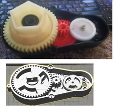 powerful robot gearbox v2 pinshape 3d-design 3d print model - Mito3D
