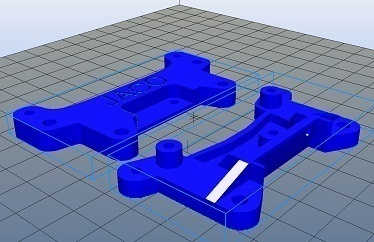 tamiya yarış arabası şok bracketa pinshape 3d tasarım 3D print model - Mito3D