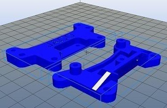 tamiya yarış arabası şok bracketa pinshape 3d tasarım 3d print model - Mito3D