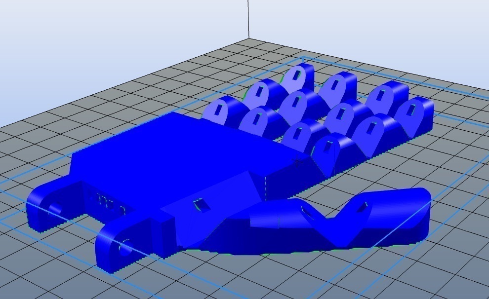 impression facile flexihand 15 10 cm petit robot pinshape Conception 3d 3D print model - Mito3D
