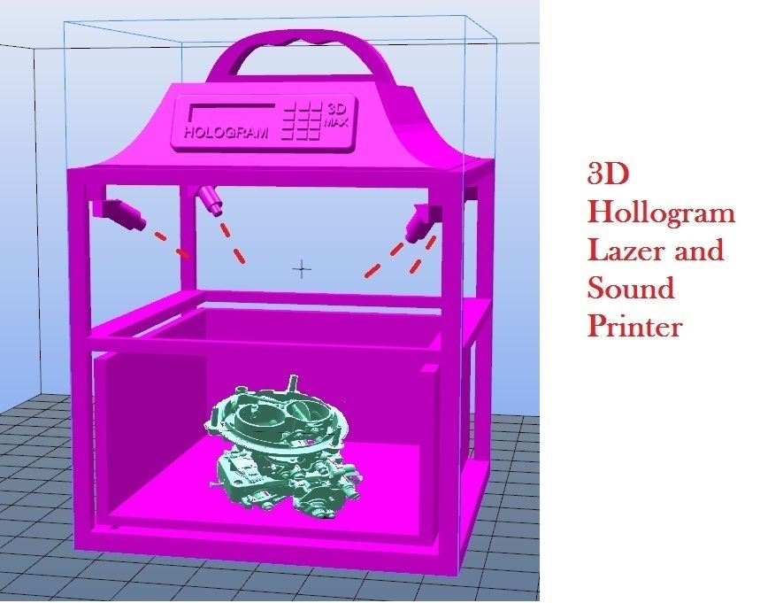 3d 4d holographic printer 5 seconds pinshape 3d-design 3D print model - Mito3D