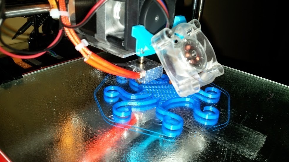 ptsone extruder fan support 30&40mm fans compatible pinshape 3d-design 3D print model - Mito3D