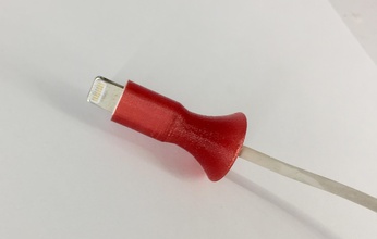 apple lightning-cable saver v20 pinshape design-for-electronics-contest lighting 3d print model - Mito3D