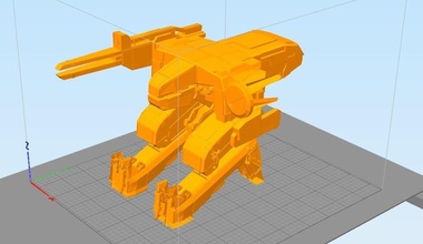 mappa metal gear rex pinshape disegno 3d 3d print model - Mito3D