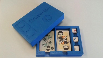 card board game box-caja juego cruza-t pinshape 3d-design 3d print model - Mito3D